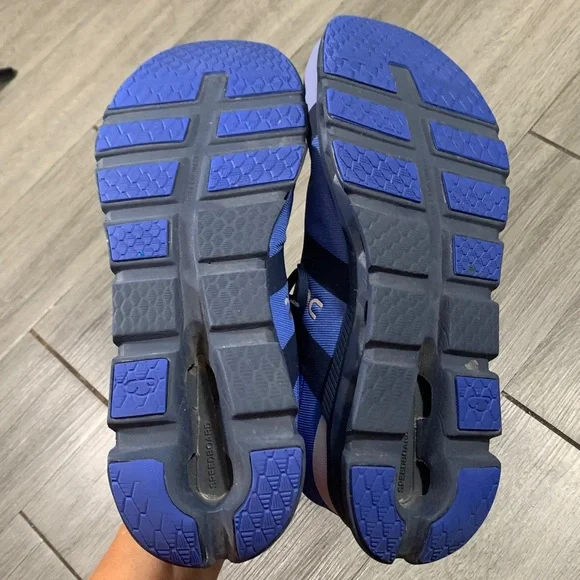 On Running Cloudrunner Men's Low-Top Sneaker, Shale Cobalt size 12.5